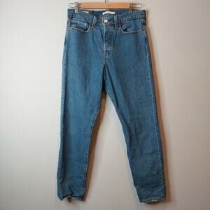 Levi's Jeans Wedgie Big E‎ Buttonfly Women's Blue Denim Pants Size 29
